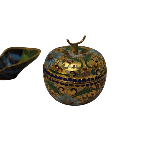 38 - Collection of Enamelled Items (Including Cloisonné)