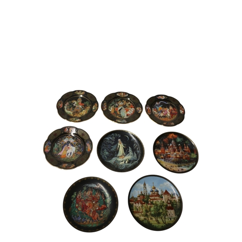 40 - 8x Russian Legends Collectors Plates 19cm dia