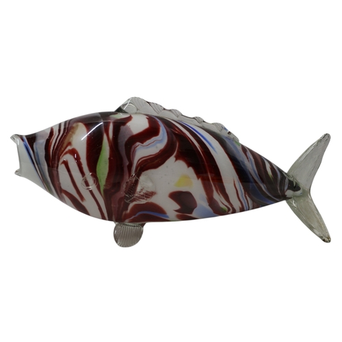 4 - Large Murano End of Day Fish. 35cm