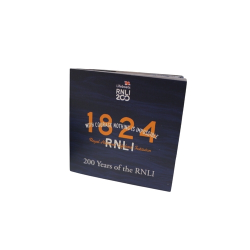 11 - 22ct/916 Royal Mint RNLI 2024, 200yrs 1/4oz Commentative Gold Proof. Box and Booklet and Outer Cover