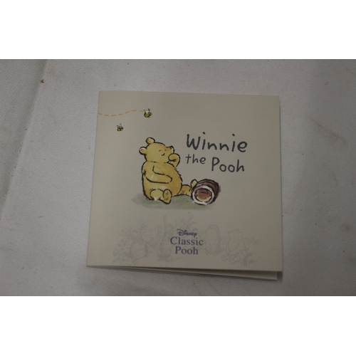 28 - 22ct/916 Royal Mint Winnie the Pooh 50p Coin 2020, Gold Proof Piedfort, 31g. Boxed with Booklet... 