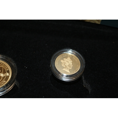 40 - 22ct/916 Hattons of London 2020 Pre Decimal 50th Anniversary Sovereign Definitive Set. 1/8, 1/4, 1/2... 