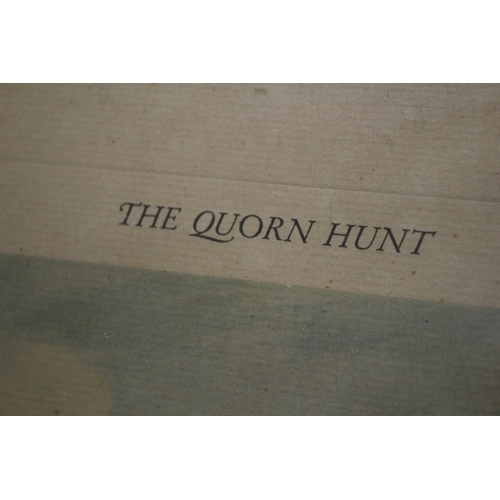 44 - 2x The Quorn Hunt Scene Prints  - The Meet & Talli-ho and Away. 43x33cm