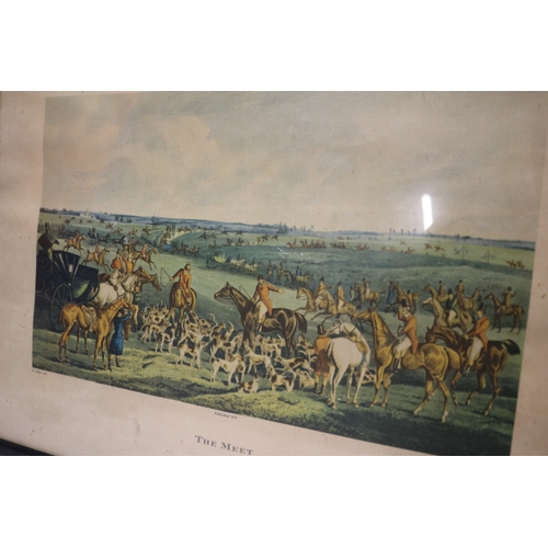 44 - 2x The Quorn Hunt Scene Prints  - The Meet & Talli-ho and Away. 43x33cm