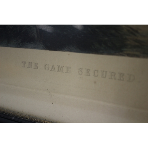 47 - 4x Hunt Scene Engravings - Going Out, The Game Secured, The Game in View, Returning Home. Engraved b... 