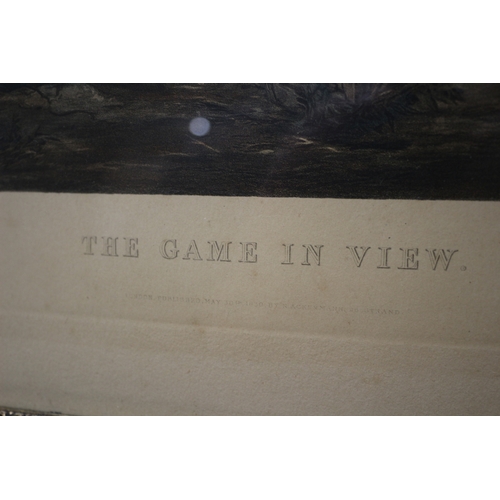 47 - 4x Hunt Scene Engravings - Going Out, The Game Secured, The Game in View, Returning Home. Engraved b... 