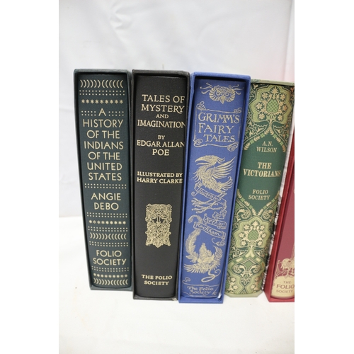 49 - Bundle of 9 Folio Society Books including Journey to the Centre of the Earth