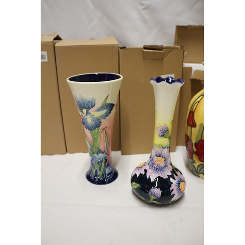 57 - 8x Old Tupton Ware Vases, Tallest 23cm