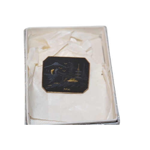 2 - Selection of Damascene Gold on Silver Jewellery
