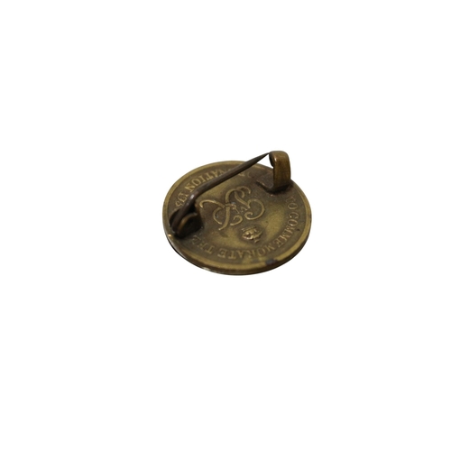 3 - Commemorative Coin as Pin Brooch, of George VI and Queen Elizabeth 1937