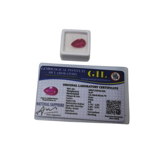 8 - Natural Emerald, 2 x Natural Sapphire and Natural Ruby with Lab Certificate