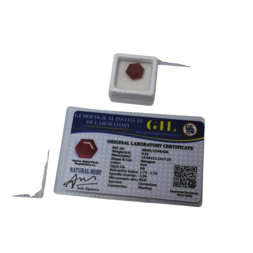 8 - Natural Emerald, 2 x Natural Sapphire and Natural Ruby with Lab Certificate