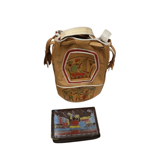 9 - Hand Painted Egyptian Leather Bags