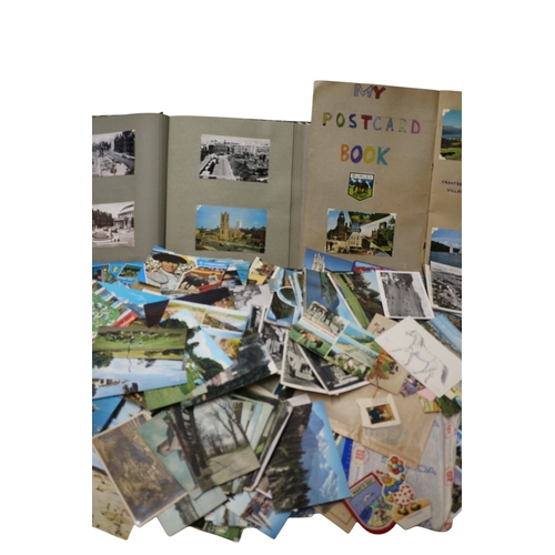 14 - Large Collection of Postcards inc Vintage, Written and Unwritten, 2 x Scrapbooks