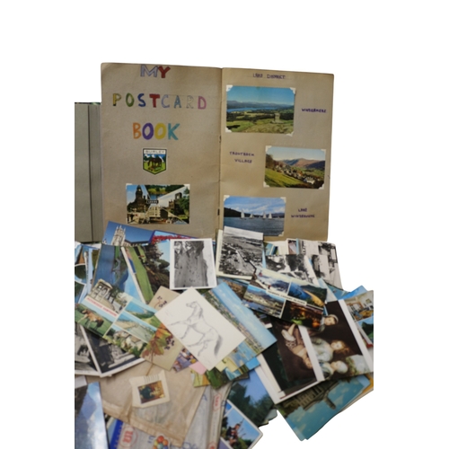 14 - Large Collection of Postcards inc Vintage, Written and Unwritten, 2 x Scrapbooks