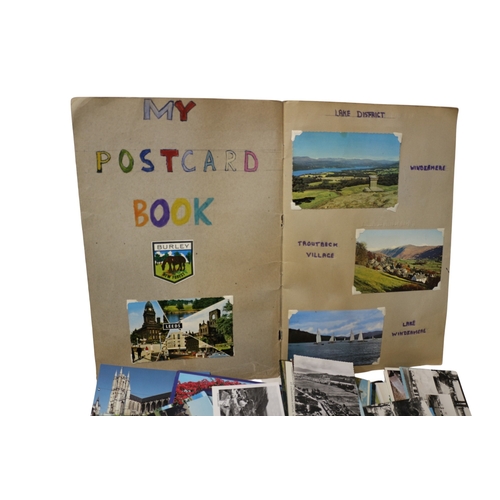 14 - Large Collection of Postcards inc Vintage, Written and Unwritten, 2 x Scrapbooks