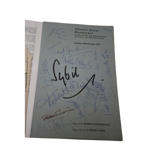 17 - 2 x Signed Sybil Programmes inc Alex Guinness Autograph