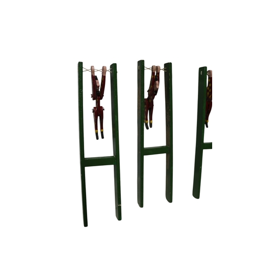 20 - Vintage Handmade Wooden Acrobat Toys
