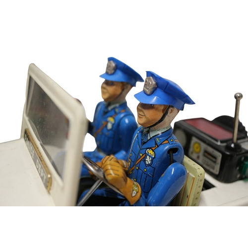 24 - Vintage Nomura Japanese Police Patrol Jeep in Original Box