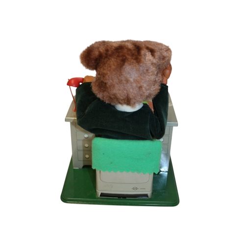 27 - 1950/60's Japanese V.I.P The Busy Boss Battery Operated Toy in Original Box, 20cm Tall