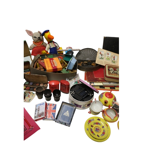 33 - Large Collection of Vintage Toys inc Chad Valley Mini Tea Set