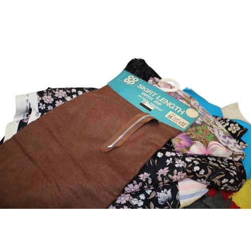 38 - Large Collection of Vintage Fabric, Various Sizes inc Oil Cloth, Cotton, Polyester. 4 x Bags, Approx... 