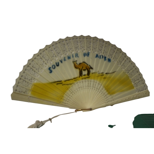 43 - Oriental Decorative Items inc Pictures, Ornaments and Fan