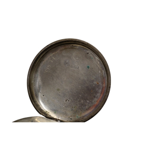 48 - White Metal Fob Watch
