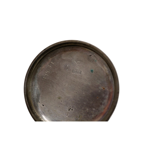 48 - White Metal Fob Watch