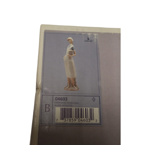 55 - Lladro - Nurse Boxed and Glass Display Box