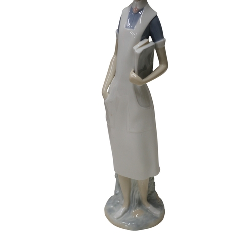 55 - Lladro - Nurse Boxed and Glass Display Box