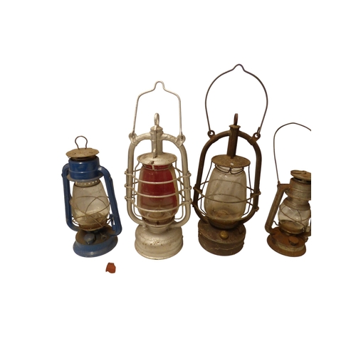 56 - Collection of Tilly Lamps Tallest 42cm