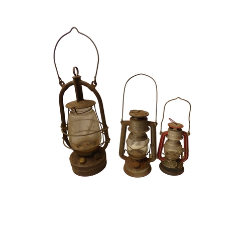 56 - Collection of Tilly Lamps Tallest 42cm