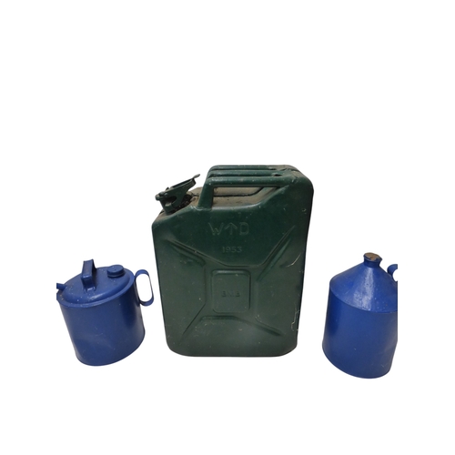 59 - Jerry Can marked 1953, 2x Metal Cans