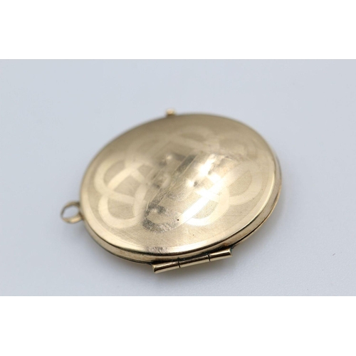 19 - 3 x 9ct gold locket pendants 3.3 grams gross