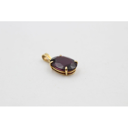 272 - 14ct gold natural gemstone pendant by WAHING 1.9 grams gross