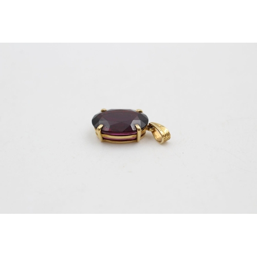 272 - 14ct gold natural gemstone pendant by WAHING 1.9 grams gross