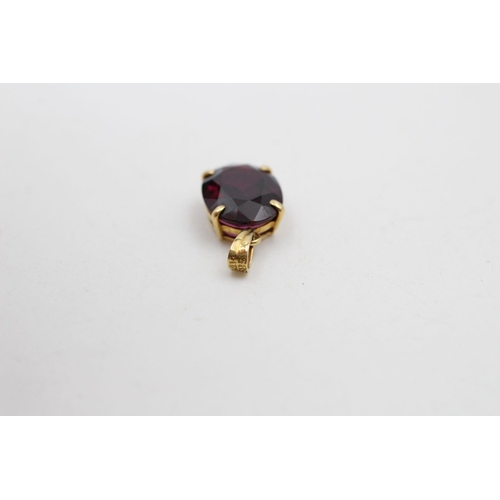 272 - 14ct gold natural gemstone pendant by WAHING 1.9 grams gross