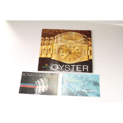 1981 Rolex Cosmograph Daytona booklet 1980s Rolex Explorer booklet Large Rolex Oyster Booklet 1992