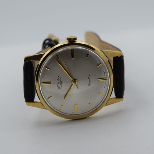 111 - *TO BE SOLD WITHOUT RESERVE*GENTLEMAN'S 9CT YELLOW GOLD ROTARY 