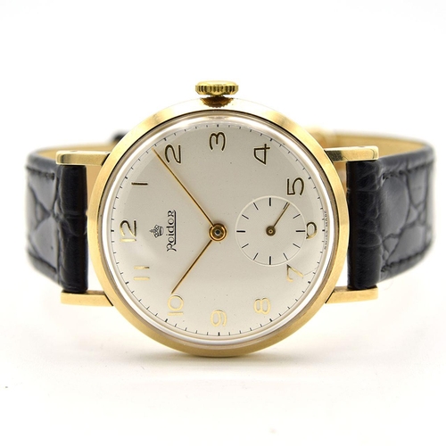 114 - *TO BE SOLD WITHOUT RESERVE*GENTLEMAN'S 9CT YELLOW GOLD ROLDOR PRECISION, CIRCA. 1964 