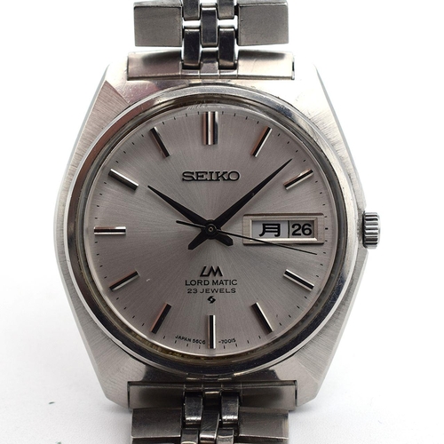 121 - *TO BE SOLD WITHOUT RESERVE*GENTLEMAN'S RARE VINTAGE SEIKO LORD MATIC JDM WITH BRACELET, 5606-7000, ... 