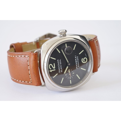 188 - GENTLEMENS PANERAI RADIOMIR BLACK SEAL LTD EDITION WRISTWATCH 1262/1500 REF. OP 6714, circular black... 