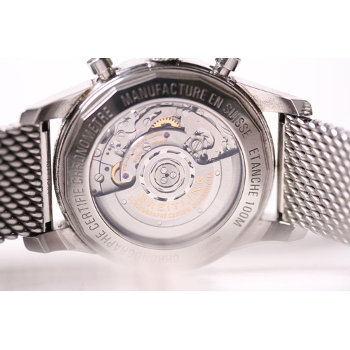 222 - BREITLING TRANSOCEAN CHRONOGRAPH WRISTWATCH REF AB015212/BA99 W/BOX & PAPERS, SWING TAG & EXTRA LINK... 