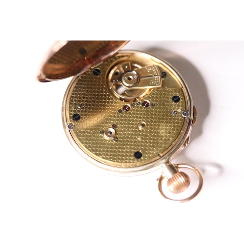 232 - VINTAGE 9CT M.GREVES & CO POCKET WATCH, circular white dial with roman numeral hour markers, 48mm 9c... 