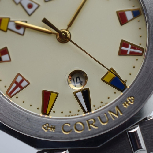 252 - GENTLEMAN'S CORUM ADMIRAL'S CUP, REF. 9981020 V550, NOVEMBER 1994, PAPERS, 34MM SWISS QUARTZ WATCH, ... 