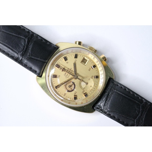 68 - OMEGA SEAMASTER CHRONOGRAPH CIRCA 1970s, circular champagne dial with baton hour markers, date funct... 