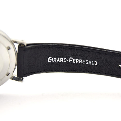 77 - GENTLEMAN'S GIRARD-PERREGAUX GYROMATIC 39 WITH ORIGINAL STRAP AND BUCKLE, CIRCA. 1950S, circular off... 