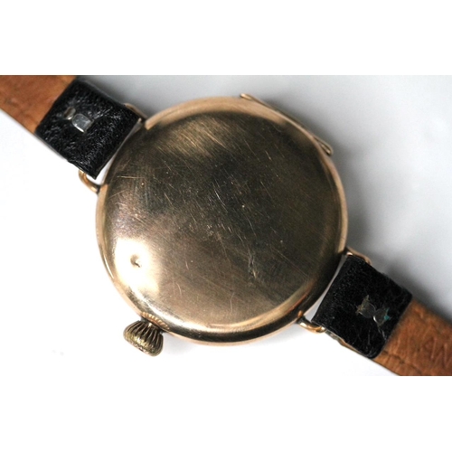 91 - *TO BE SOLD WITHOUT RESERVE* WW1 WALTHAM WRIST WATCH, circular white dial with roman numeral hour ma... 