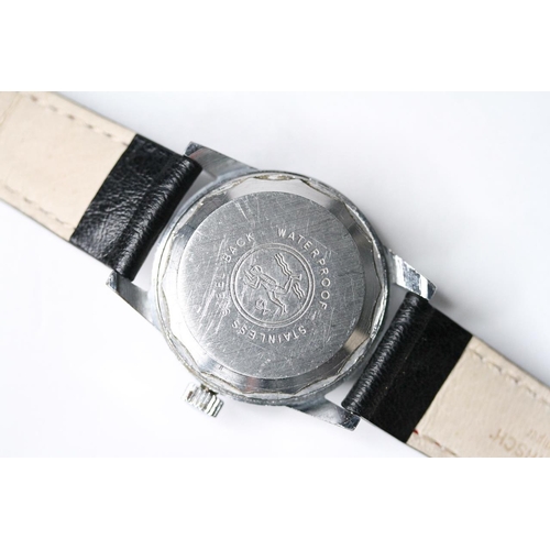 98 - *TO BE SOLD WITHOUT RESERVE* VINTAGE YEMA DIVE WATCH CIRCA 1970s, circular black and red dial with a... 